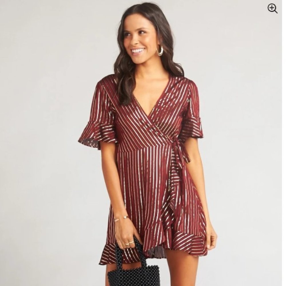 Show Me Your MuMu Wrap Dress (L) - Picture 1 of 7